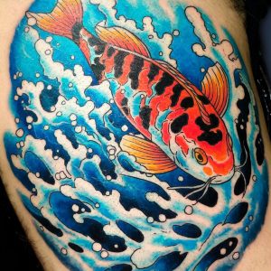 koi fish tattoo design