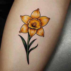 lily flower tattoo male