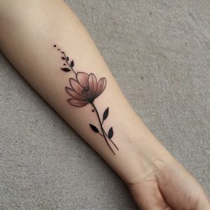 lotus flower arm tattoo