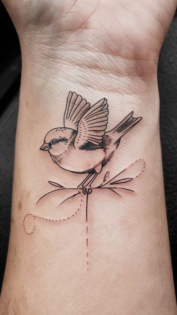 lucky sparrow tattoo