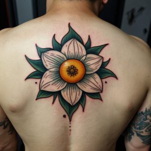 male flower tattoo designs