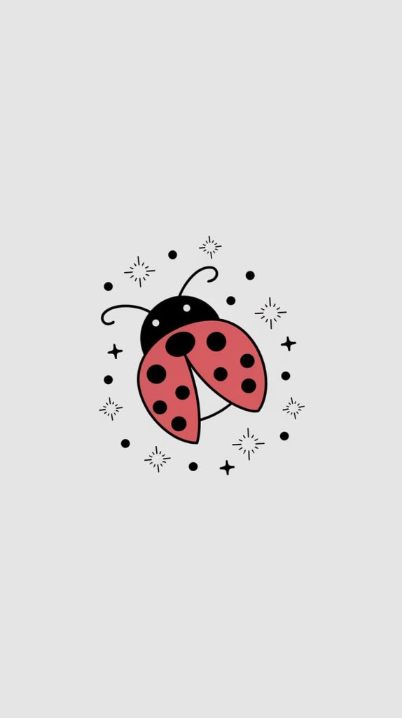 minimalist ladybug tattoo