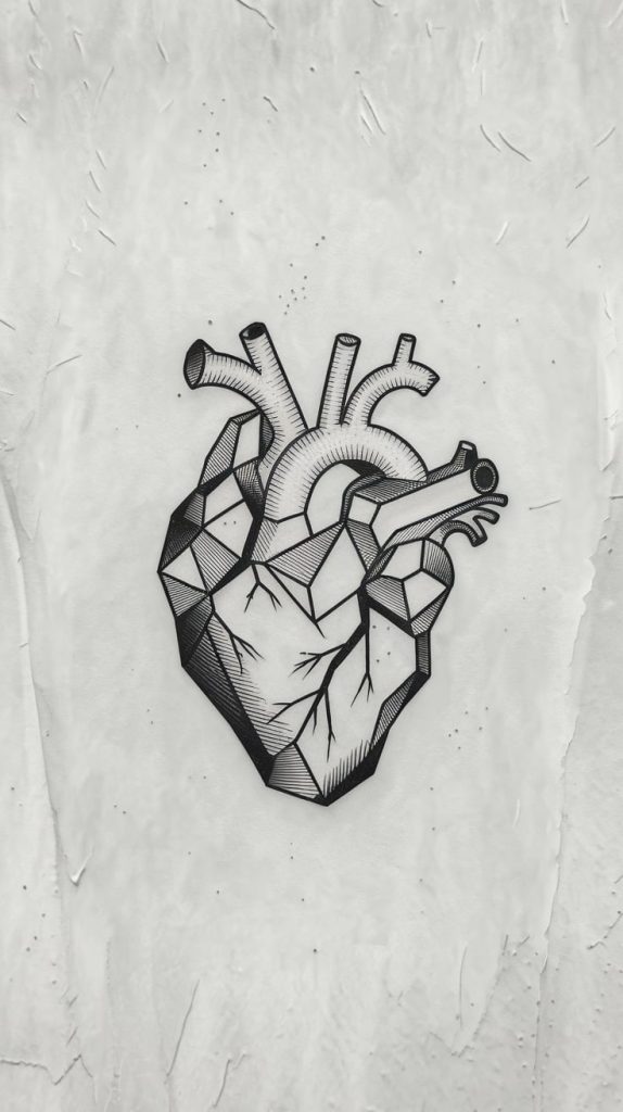 open heart symbol tattoo