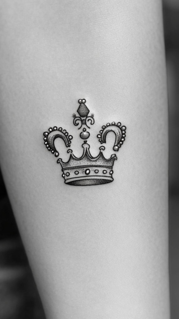 princess crown tattoo