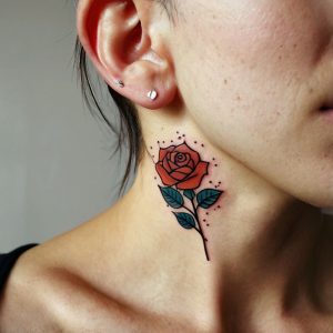 rose tattoo small