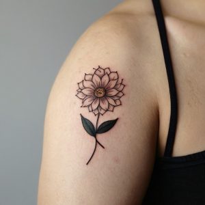 simple flower tattoo designs