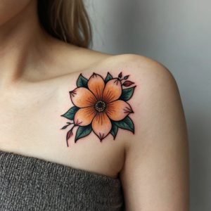 simple flower tattoo designs for females