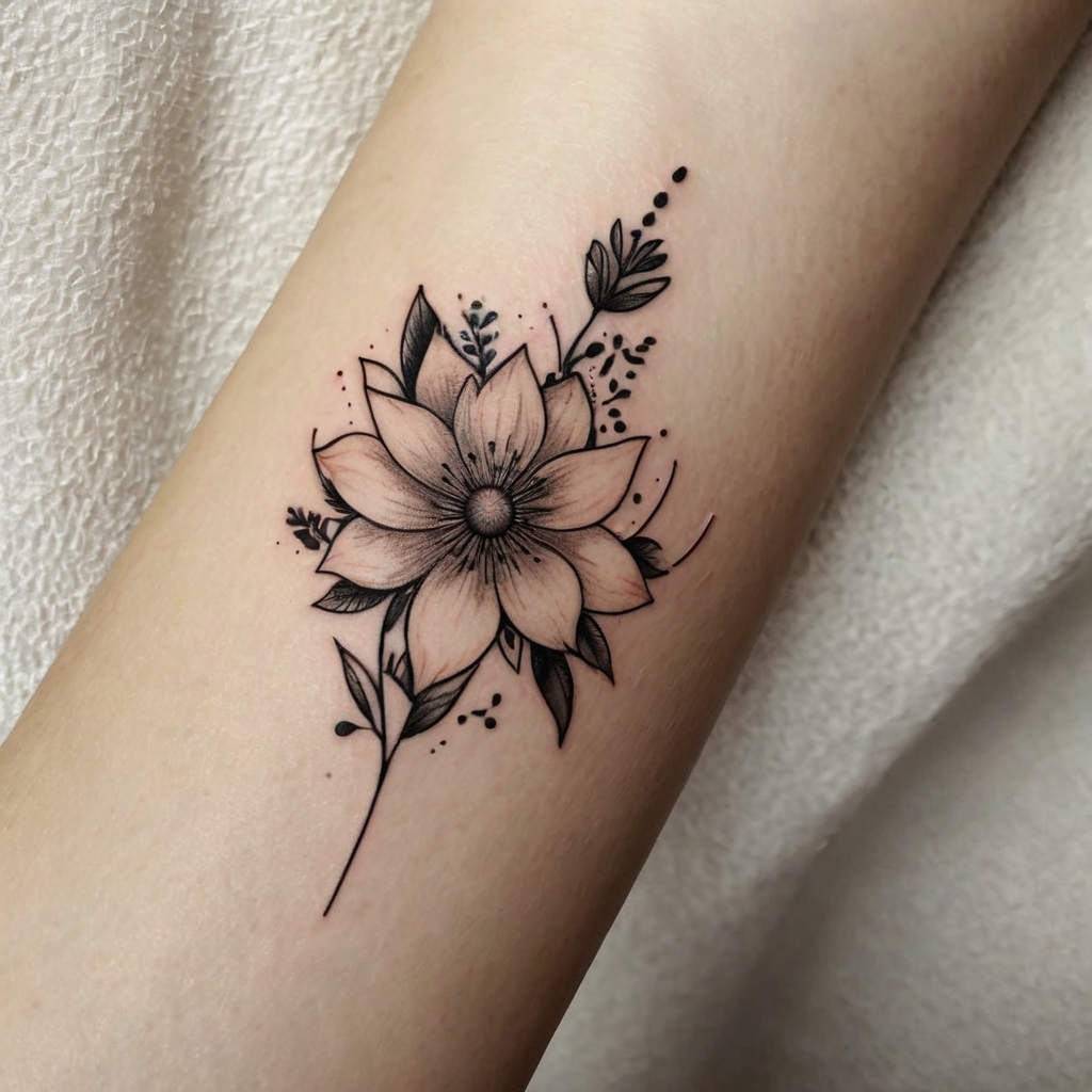 Simple flower tattoo designs | Tattoo Designs World