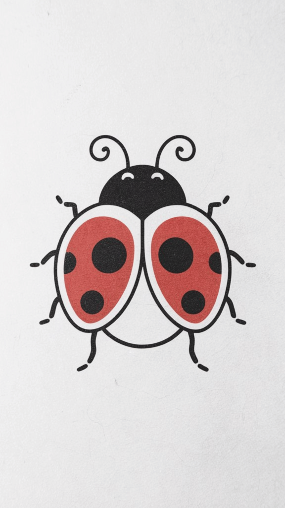 simple ladybug tattoo