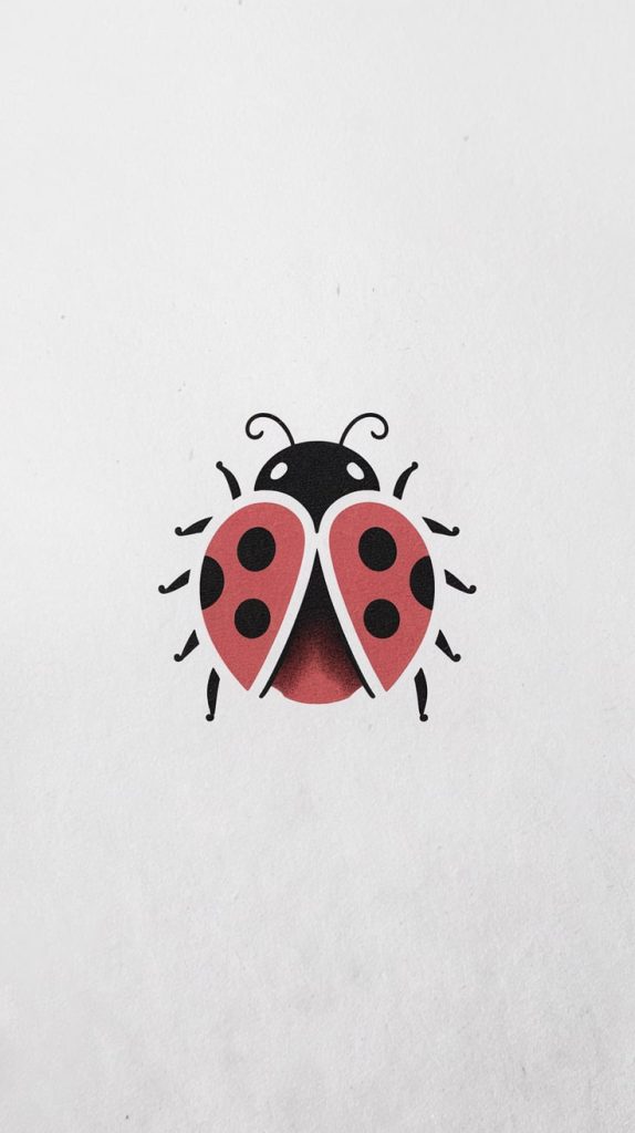 simple small ladybug tattoo