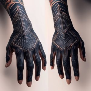 simple tattoos for men on full hand