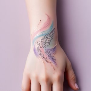 small angel tattoos