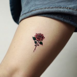 small rose tattoo designs