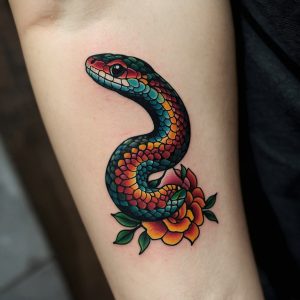 snake flower tattoo meaning