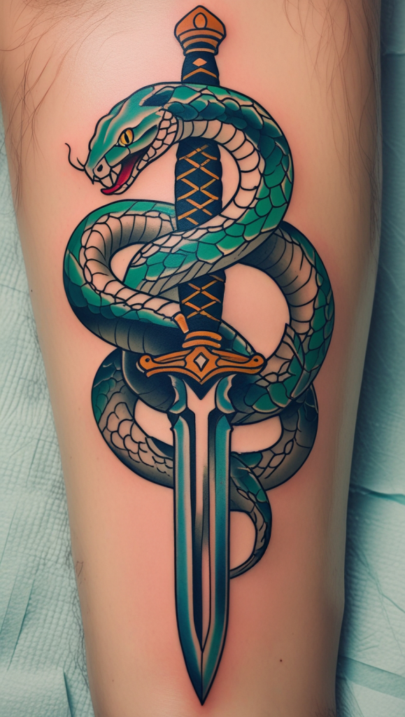 snake symbol tattoo