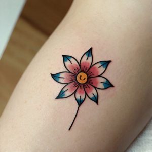 tattoo designs flower simple