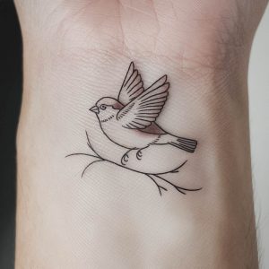 tattoo designs of sparrows