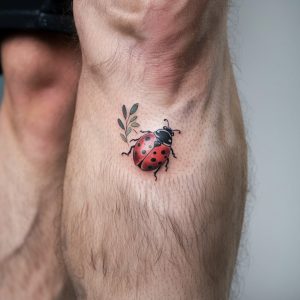 traditional ladybug tattoo