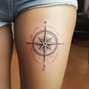 viking compass tattoo