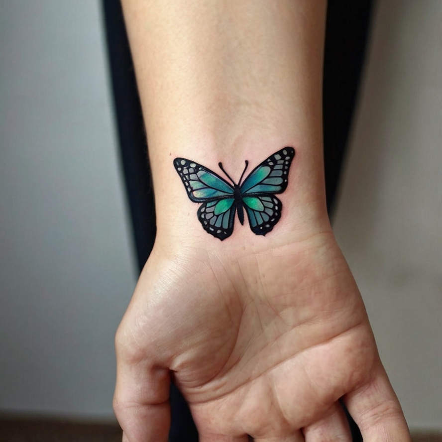 Wrist butterfly tattoo designs | Tattoo Designs World