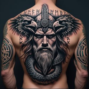 Male back tattoo designs