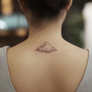 cloud tattoo stencil