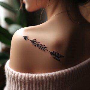 crown shoulder tattoos for girls