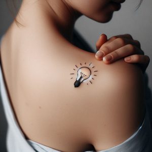 cute small upper shoulder tattoos for girls