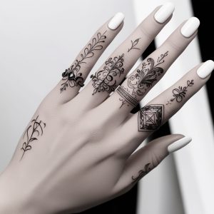 Hand ring tattoo designs