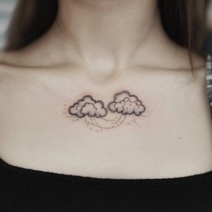 Clouds tattoo design