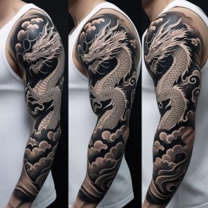 japanese dragon design tattoo