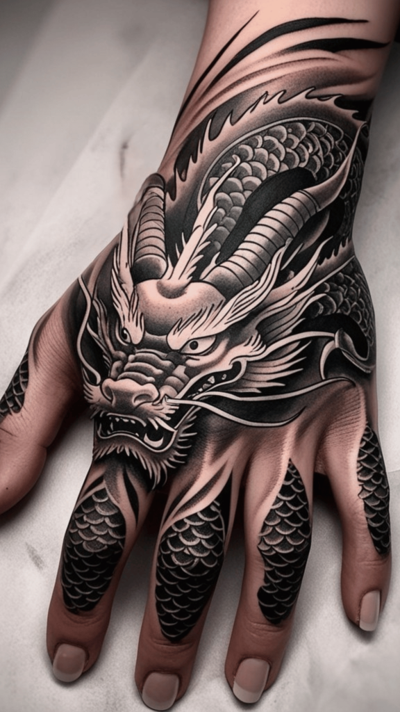 japanese dragon tattoo art