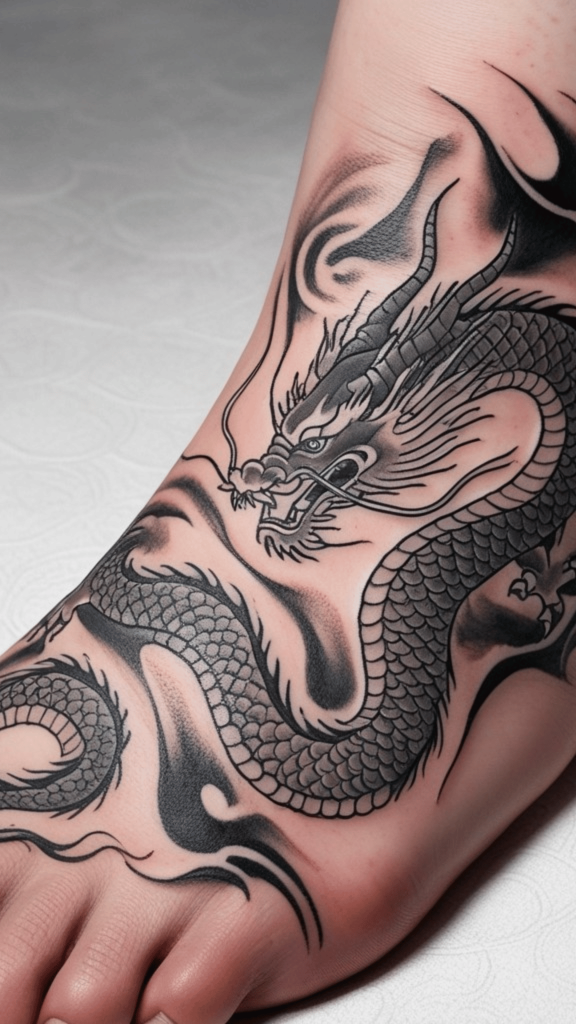 japanese dragon tattoo design