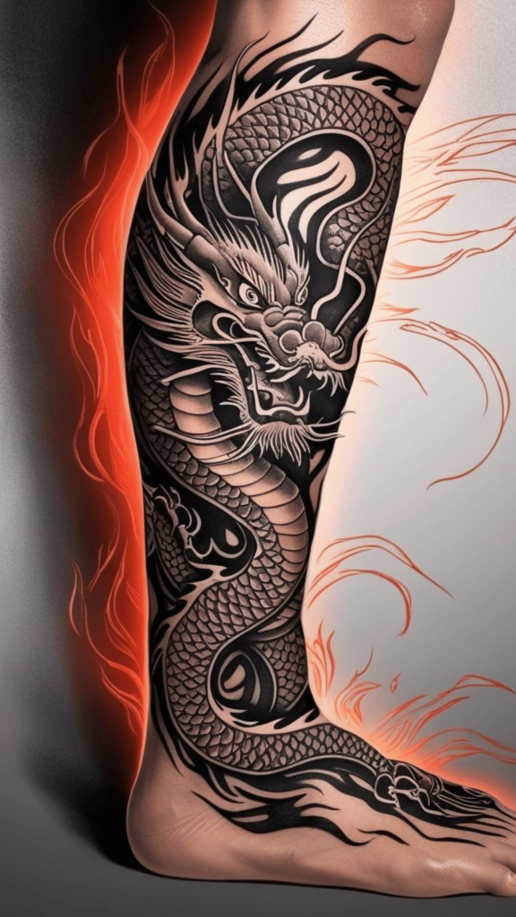 japanese dragon tattoo drawing