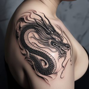 japanese traditional tattoo dragon