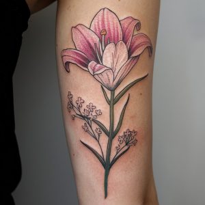 lily flower tattoo