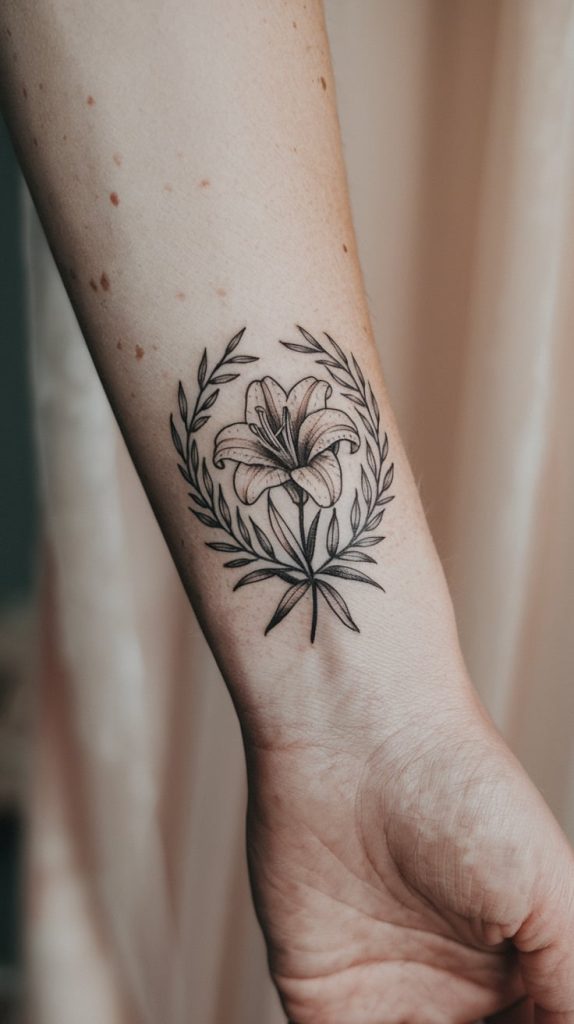 lily tattoo design