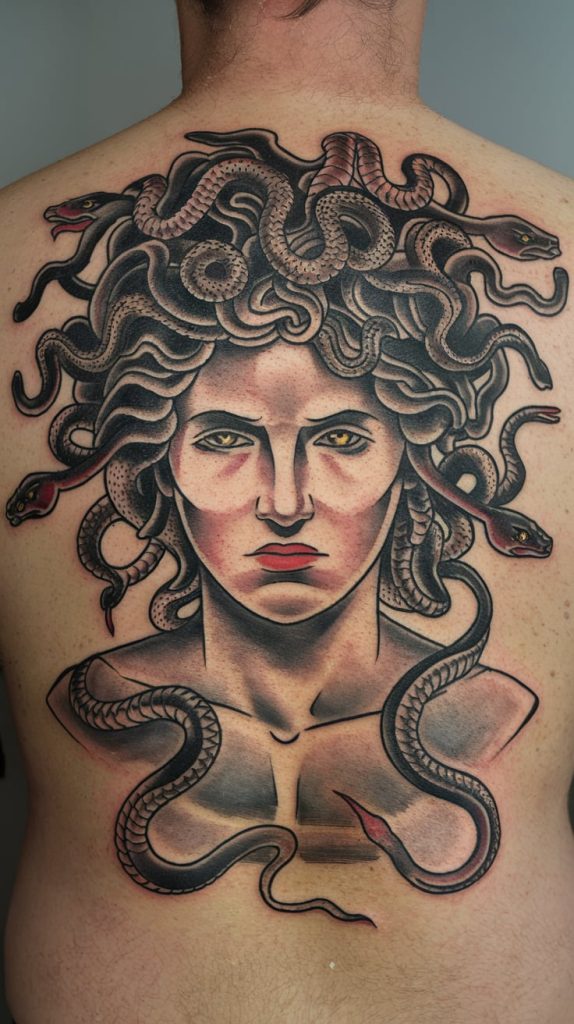 medusa tattoo stencil