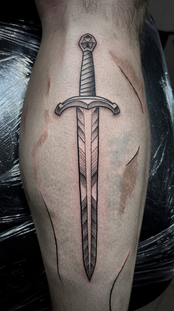 samurai sword tattoo