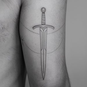 samurai sword tattoo