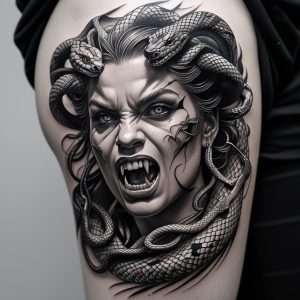 Medusa tattoo design