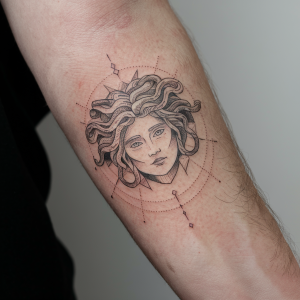 sketch medusa tattoo design