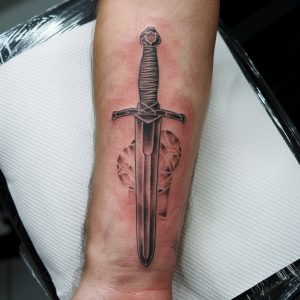 snake and sword tattoo