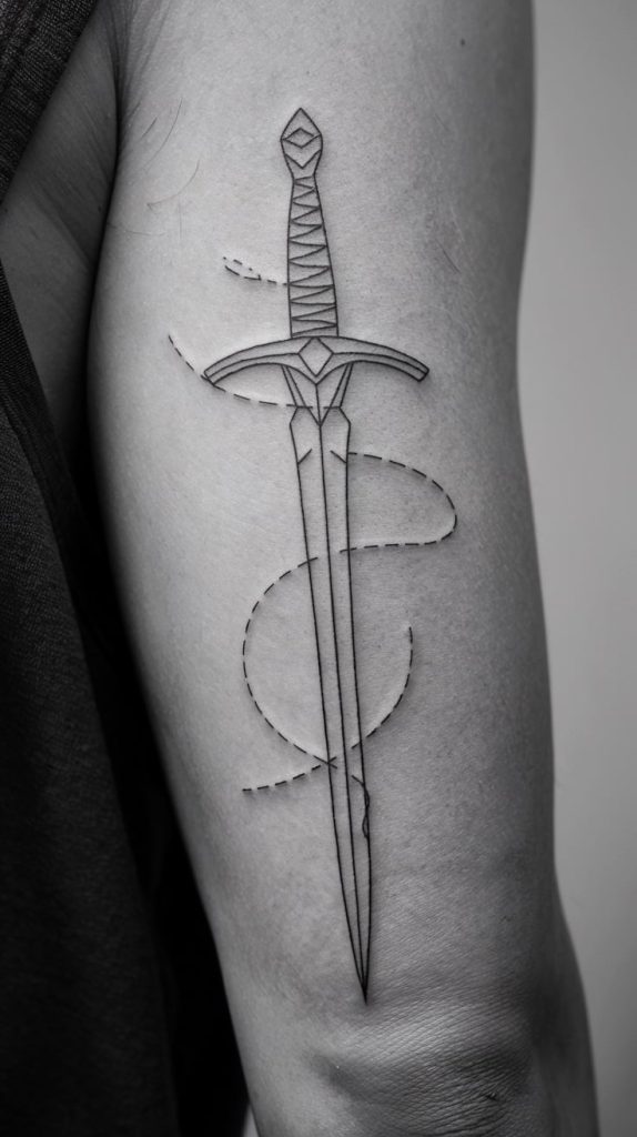 swords tattoo