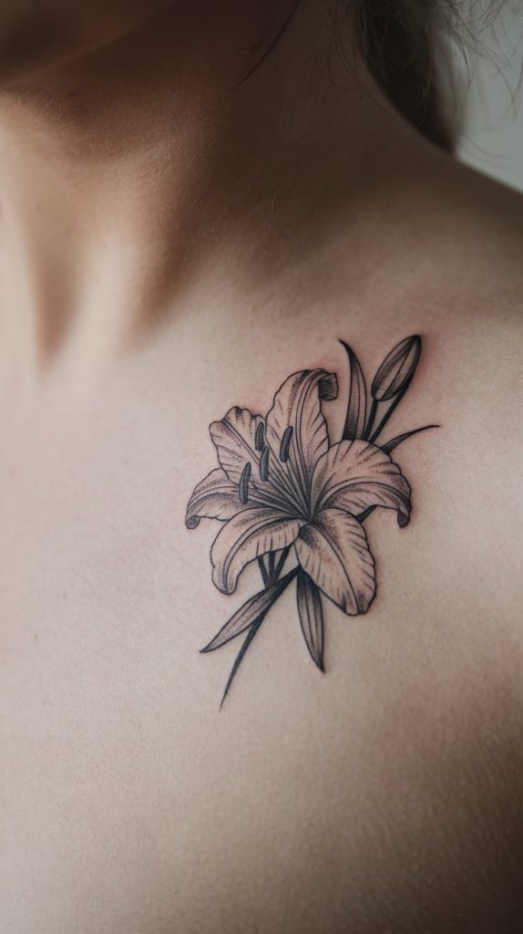 tattoo flower lily