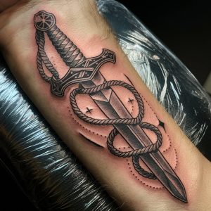 tattoo samurai sword