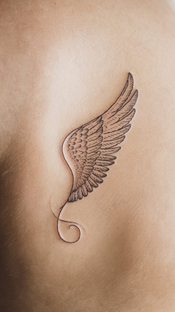 tattoo wings neck