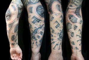wolf tattoo sleeve stencil ideas